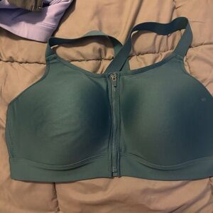 Under Armour Zip-Front Blue Sports Bra